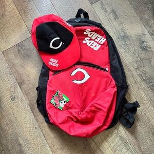 Cincinnati Reds Backpack with matching Cap